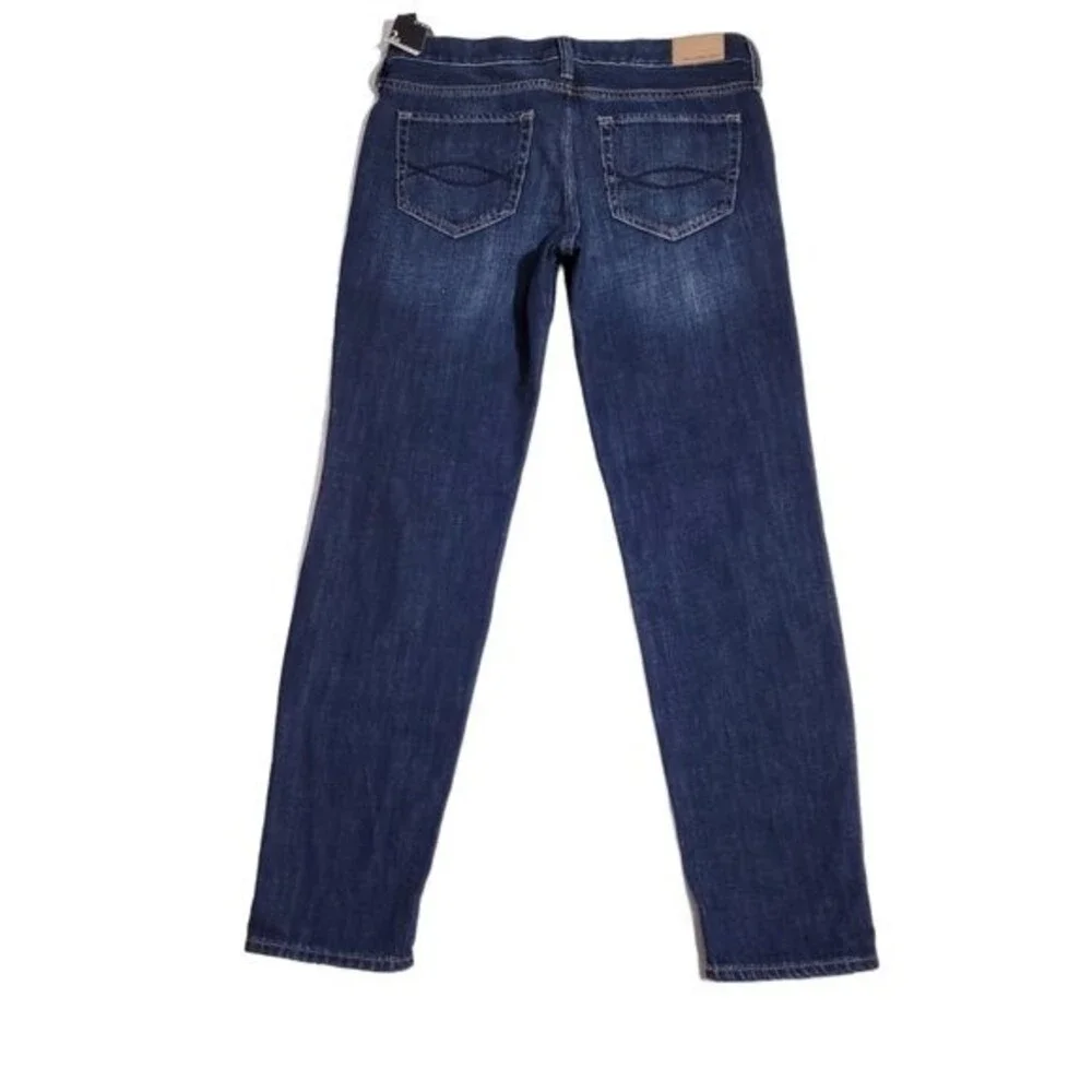 Abercrombie Boyfriend Straight Leg Jeans Size 2 26 Distressed Destroyed Loose